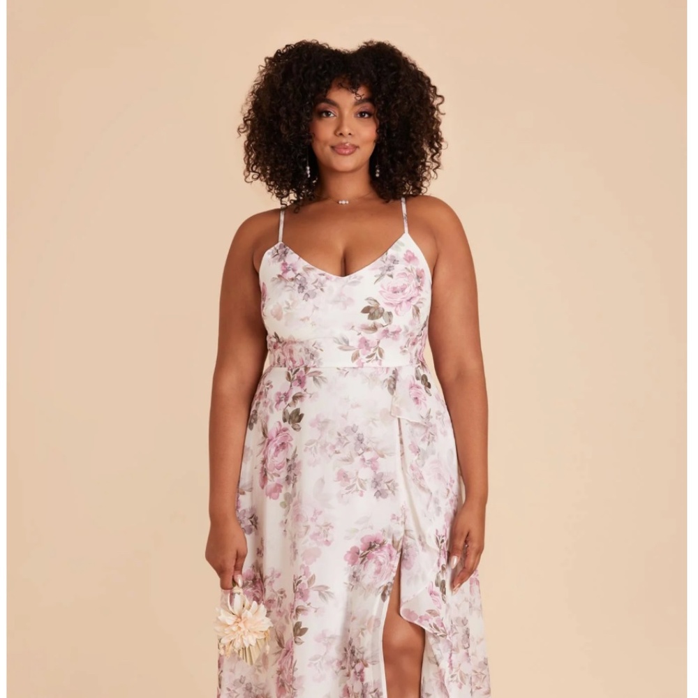 NWT- Birdy Grey Theresa Chiffon Dress - Dusty Pink Peonies Size 3X